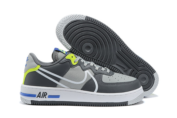 Women's Air Force 1 Low Top Grey Shoes 054